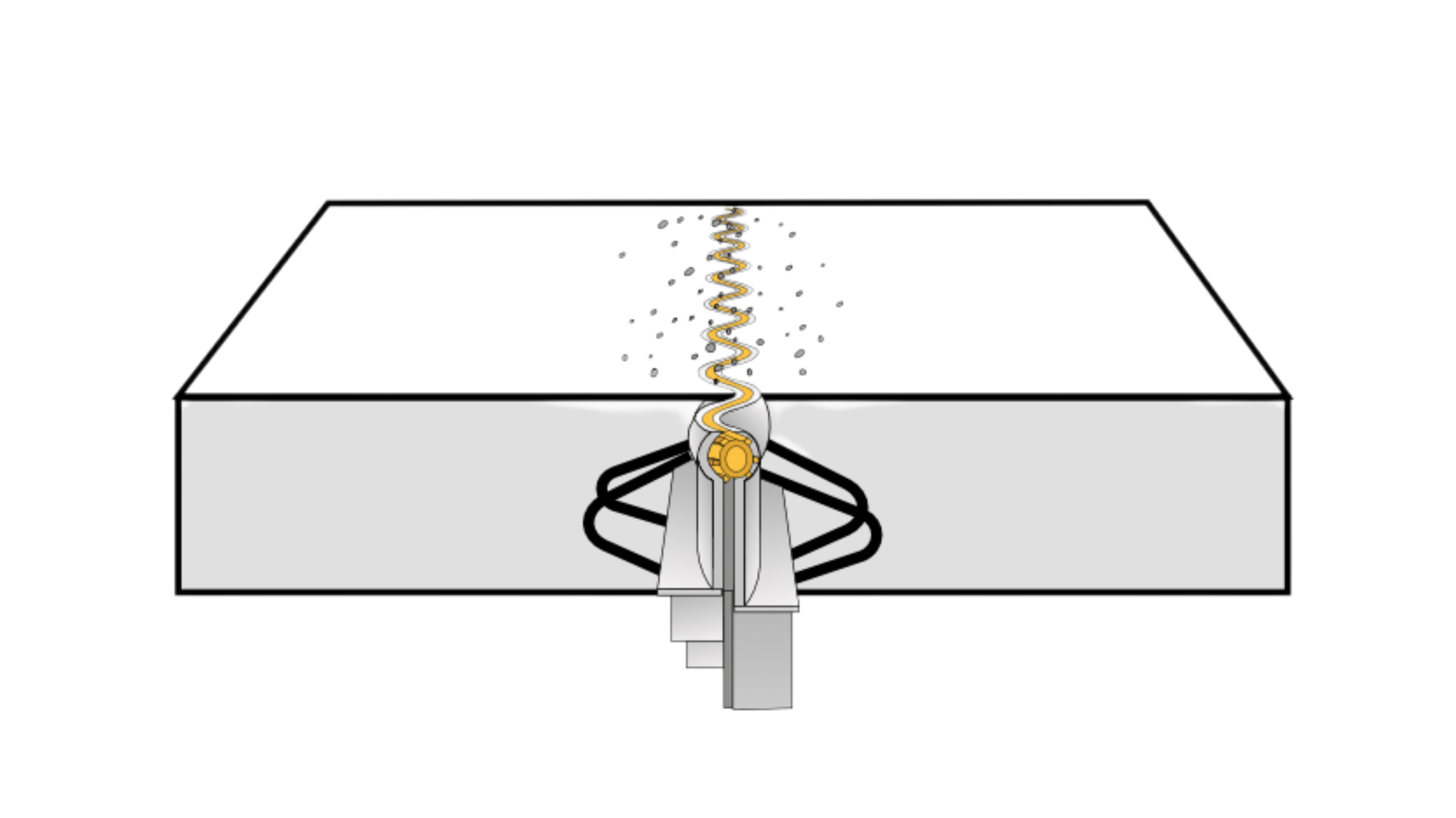 Lasting joint function due to rubber sealing