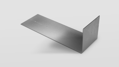 L-shaped steel plate to fix joints and prevent lateral movements