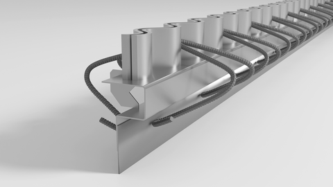 e-slide joint for concrete industrial slab