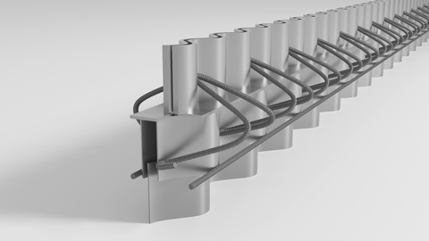 Cosinus Slide® armoured joint for concrete industrial slab