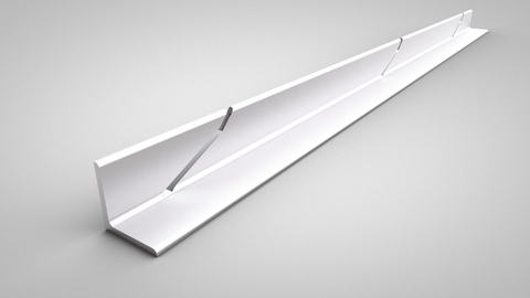 L-Profile are often installed with electro-galvanized applications at door and gate openings and at some quays.